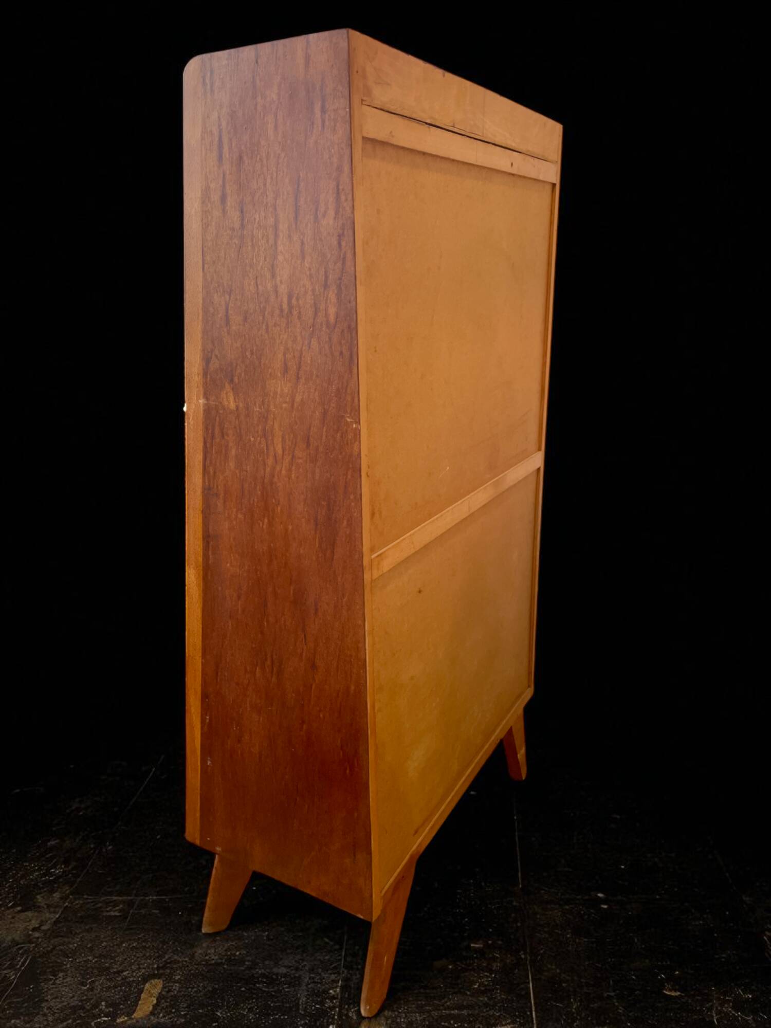 Secrétaire vintage pieds compas en bois