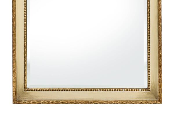 Miroir de style Napoléon III du XXe siècle en bois avec miroir à facettes, France