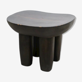Brutalist antique African Senufo wooden stool