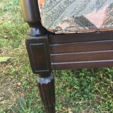 Black wood armchair and canning