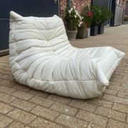 100% authentic Ligne Roset Togo 1-seater light beige leather '87