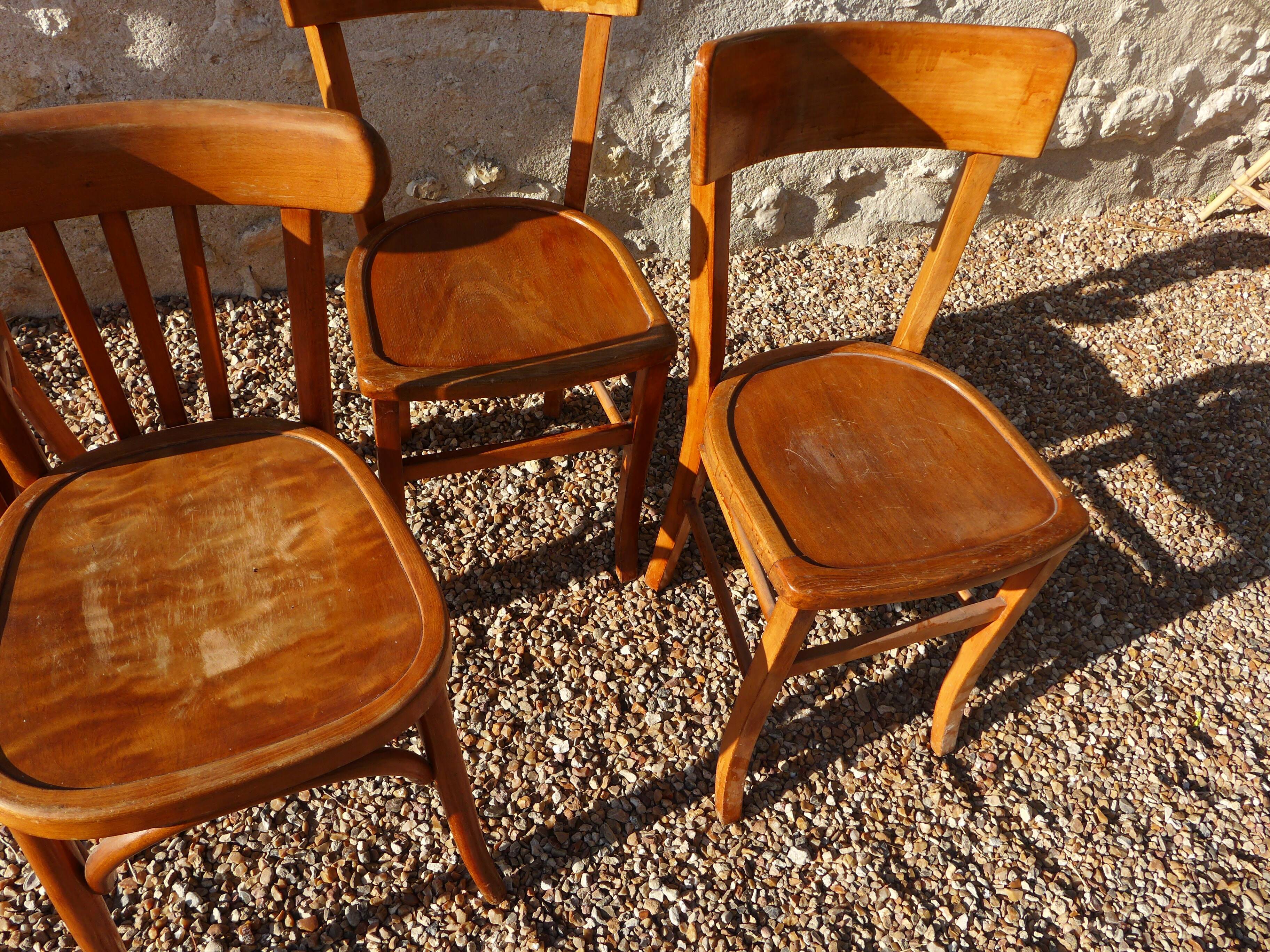 Set de 4 chaises Luterma dépareillées
