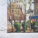 Old painting painting on canvas Montmartre, Paris