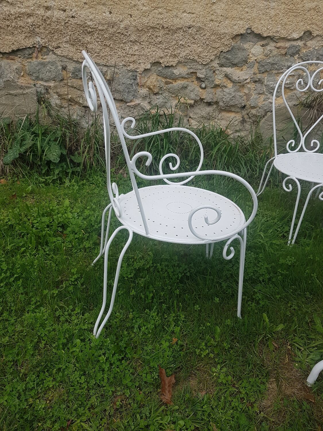 1960s wrought iron garden furniture