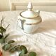 Fine porcelain sugar bowl from sologne france