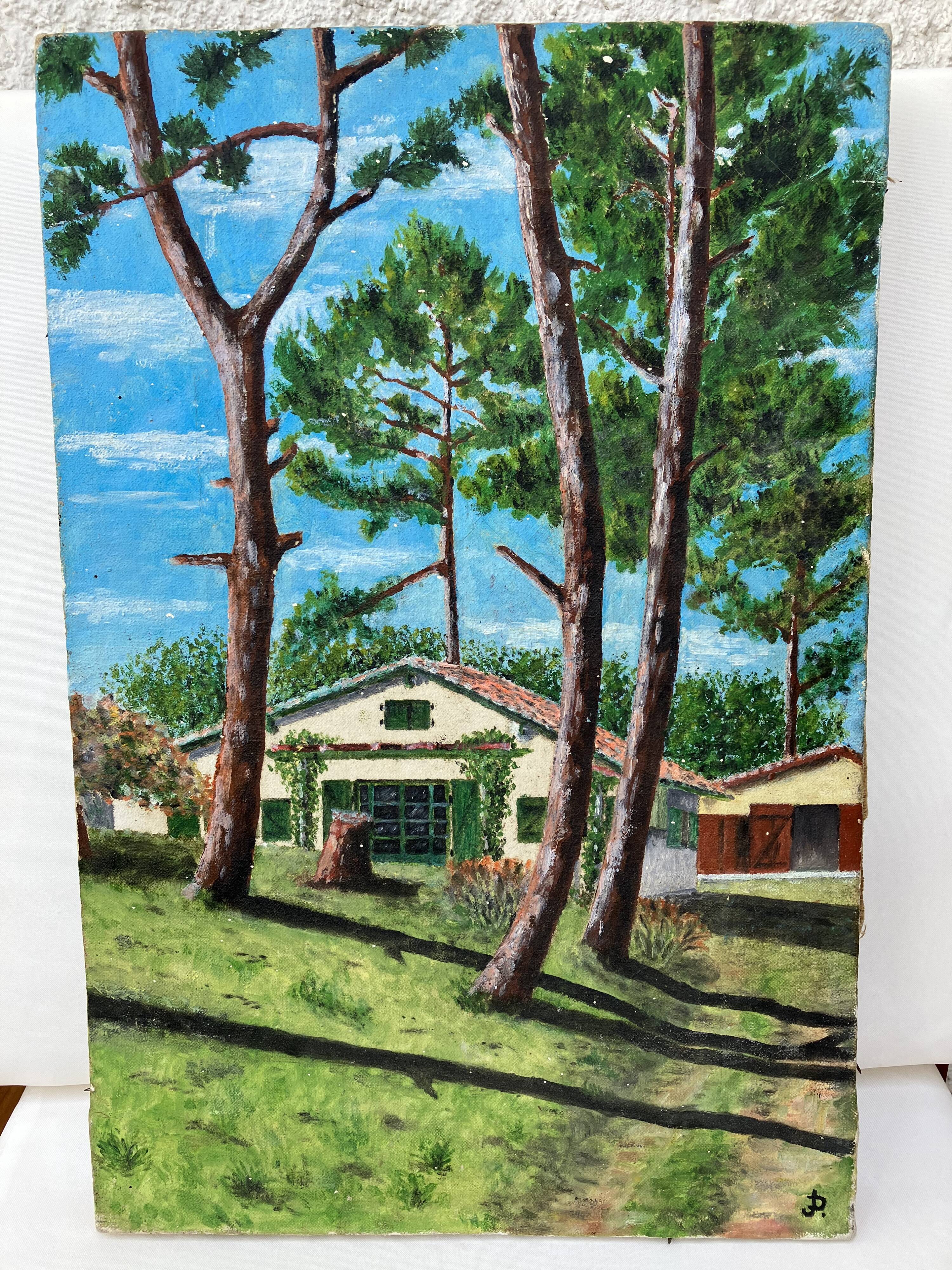 Landes landscape painting