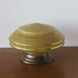 Ceiling lamp to pose art deco glass clichy