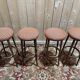 Set of 4 bar stools, 1960s