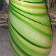 Berlingot colored glass vase