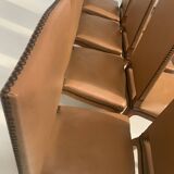 Set of eight Regency style chairs in solid oak, 20th century
