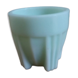 Coquetier opaline vert pâle art déco