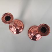 Paire de chandeliers en cuivre