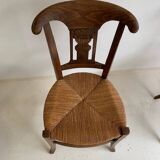 4 Chaises paillées anciennes