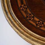 Victorian Marquetry Round Side Table, 1870s