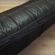 Black leather sofa, Italian design, 1960s, production: Italy