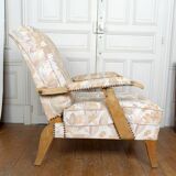 Pair of Important Adjustable Armchairs, French Design, Circa 1950
