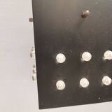 Three older square pendant lamps in Space-Age style, Denmark 1980s