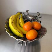 Crab & Shell aluminium centerpiece, France, 1980s