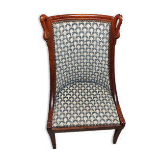 Chaise basse Empire Col de Cygne