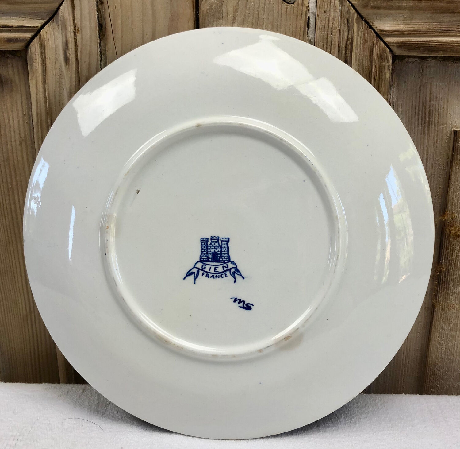 Lot de 6 assiettes à dessert Gien 1938 1960