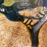 Ceramic dish signed Cerampuo