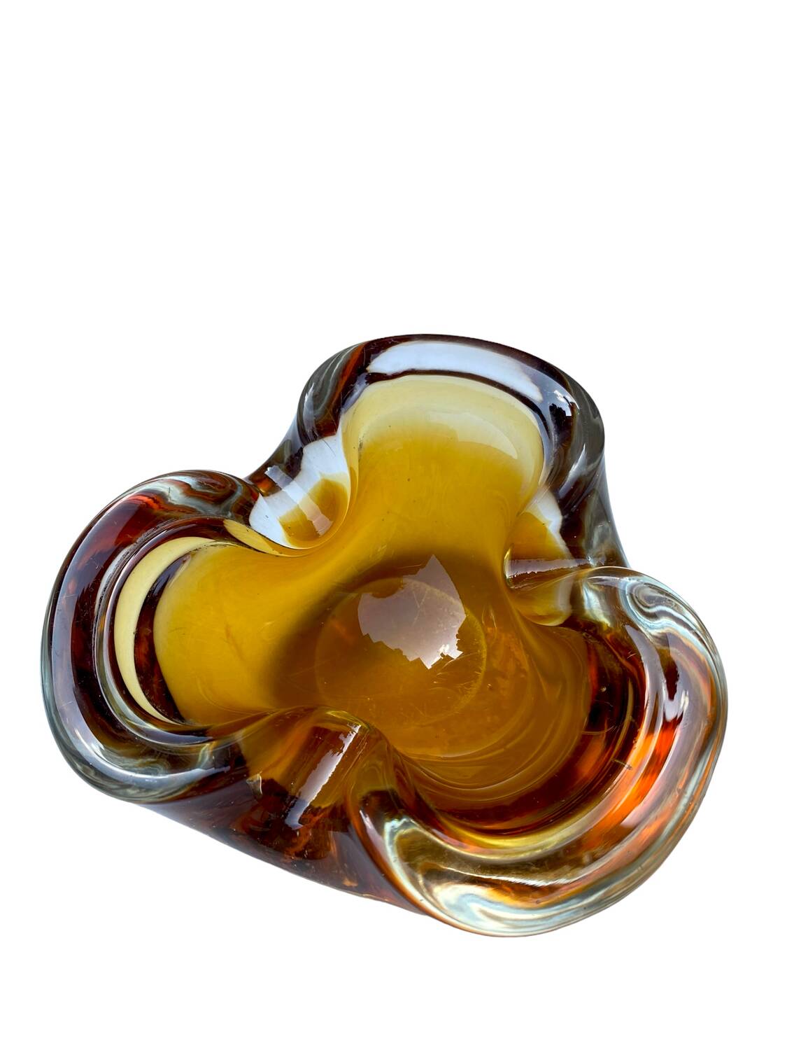 Murano ashtray from the 70s in blown glass