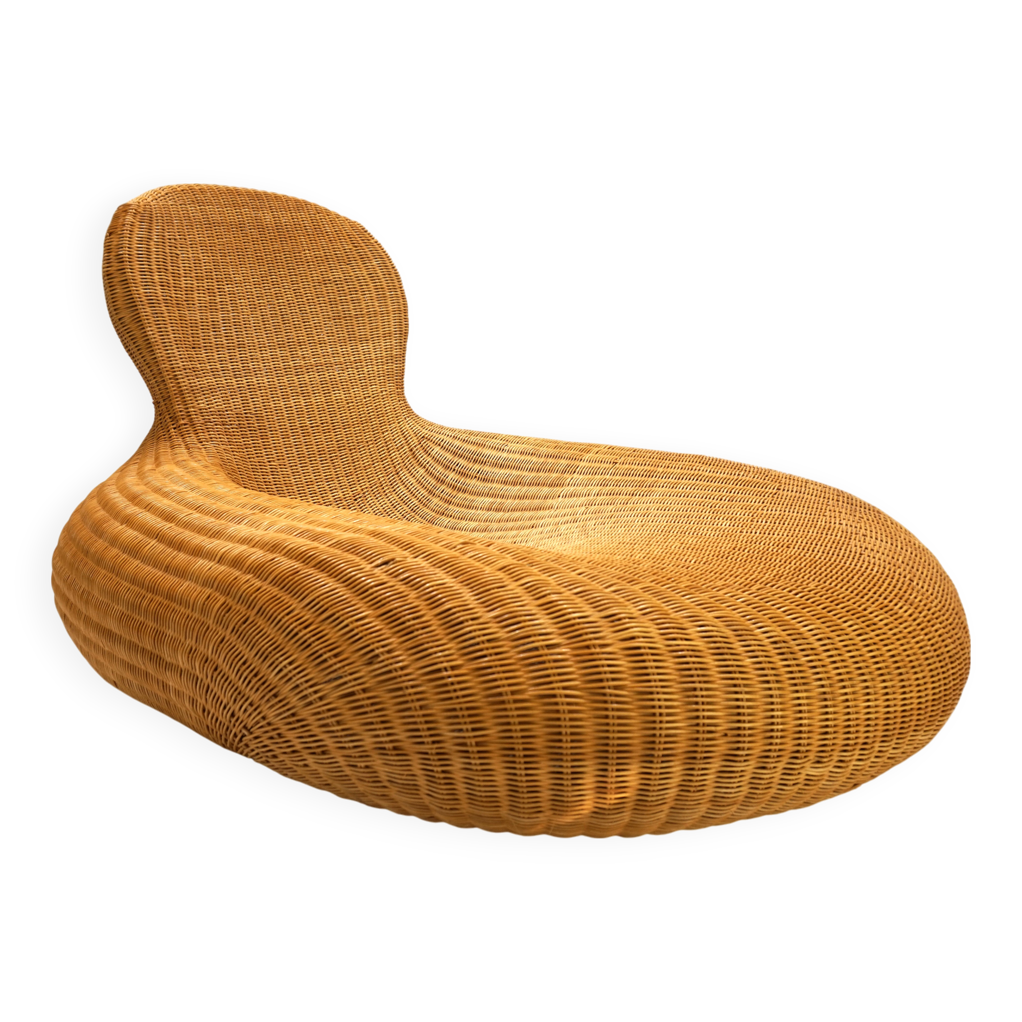 Fauteuil Storvik en rotin par Carl Öjerstam pour Ikea, 2001