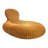 Fauteuil Storvik en rotin par Carl Öjerstam pour Ikea, 2001