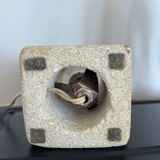 Brutalist stone sculpture lamp