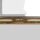 Classic baroque rococo mirror, romantically decorated 18th century style frame, France 1950s