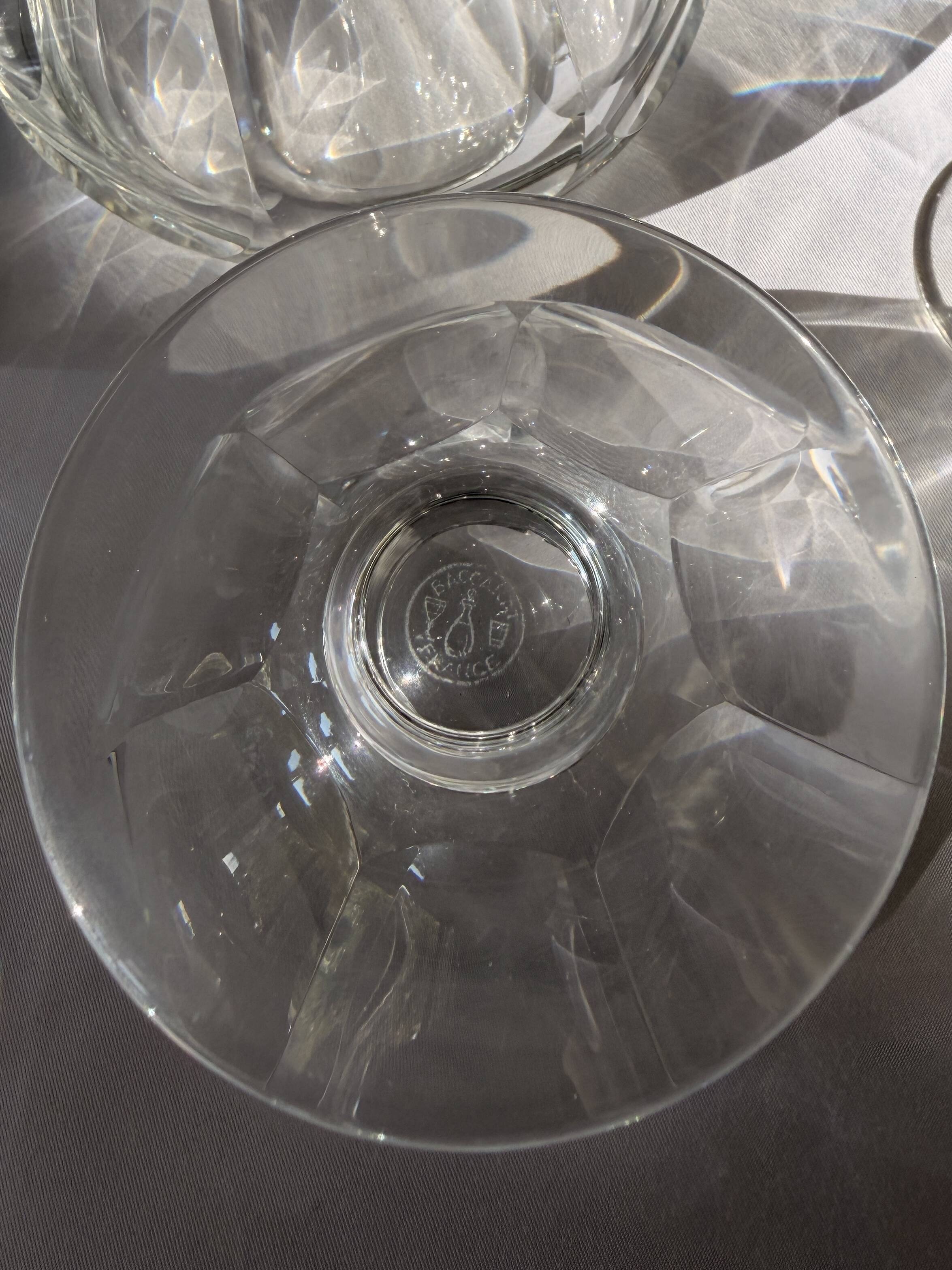 Set of 6 Champagne Glasses Baccarat - Talleyrand Model