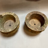 Pair C19th Soft Stone Urns