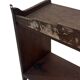 Art Deco wooden wall shelve rack bookshelf in dark wood minimalist