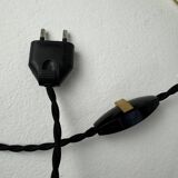 Vintage marbled glass table lamp