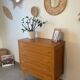 Vintage oak chest of drawers from the 1960s