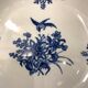 Set of 8 dinner plates blue Longwy