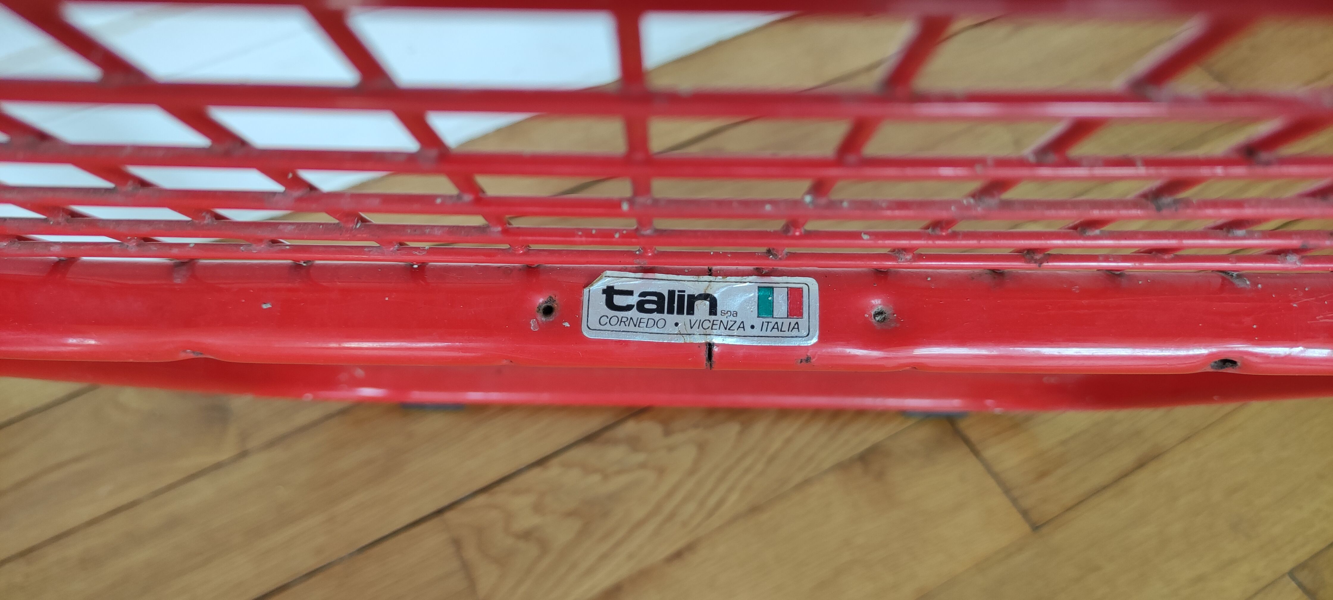 Pair of folding chairs Talin metal red