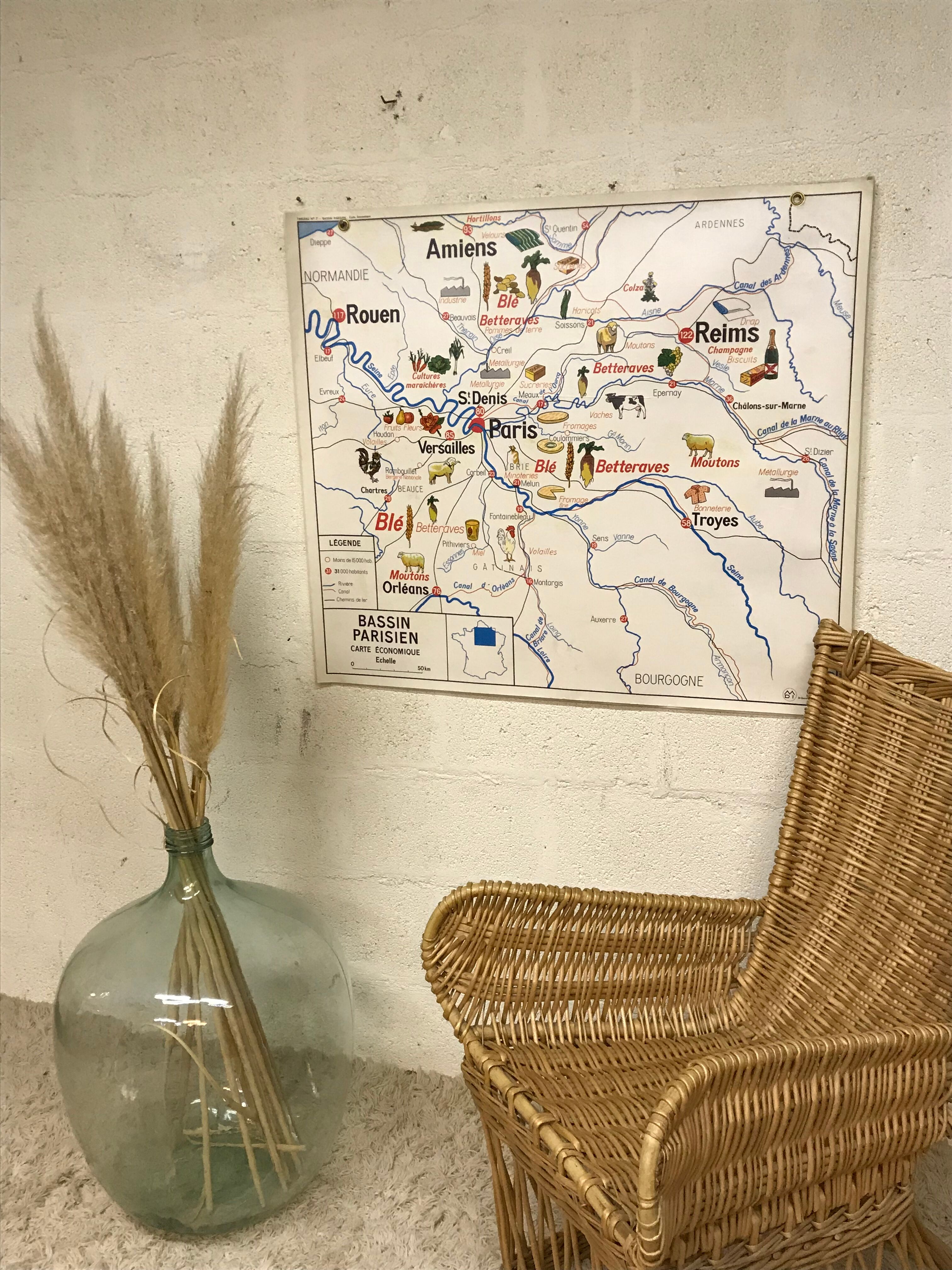 Normandy pedagogical map 1964