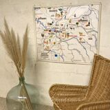 Normandy pedagogical map 1964