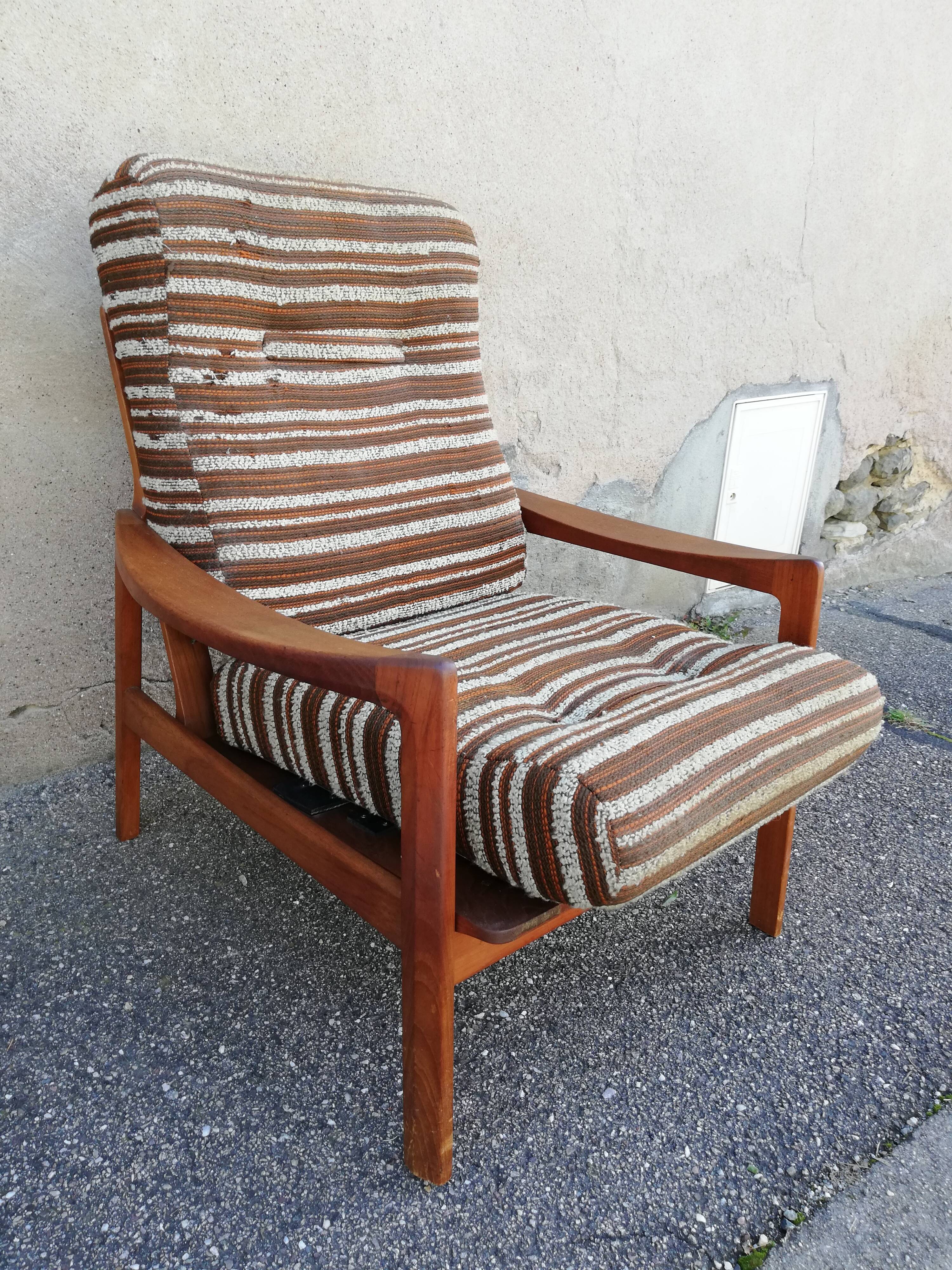 Scandinavian teak armchair