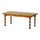 Scandinavian coffee table in brutalist style made of pine, with turned legs, Danish modern style, 1970s.