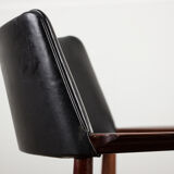 Danish Rosewood and Leather armchair by Erik Worts for Soro Stolefabrik.