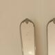 Pair of Mid Century Swedish Pewter Sconces with Mirror