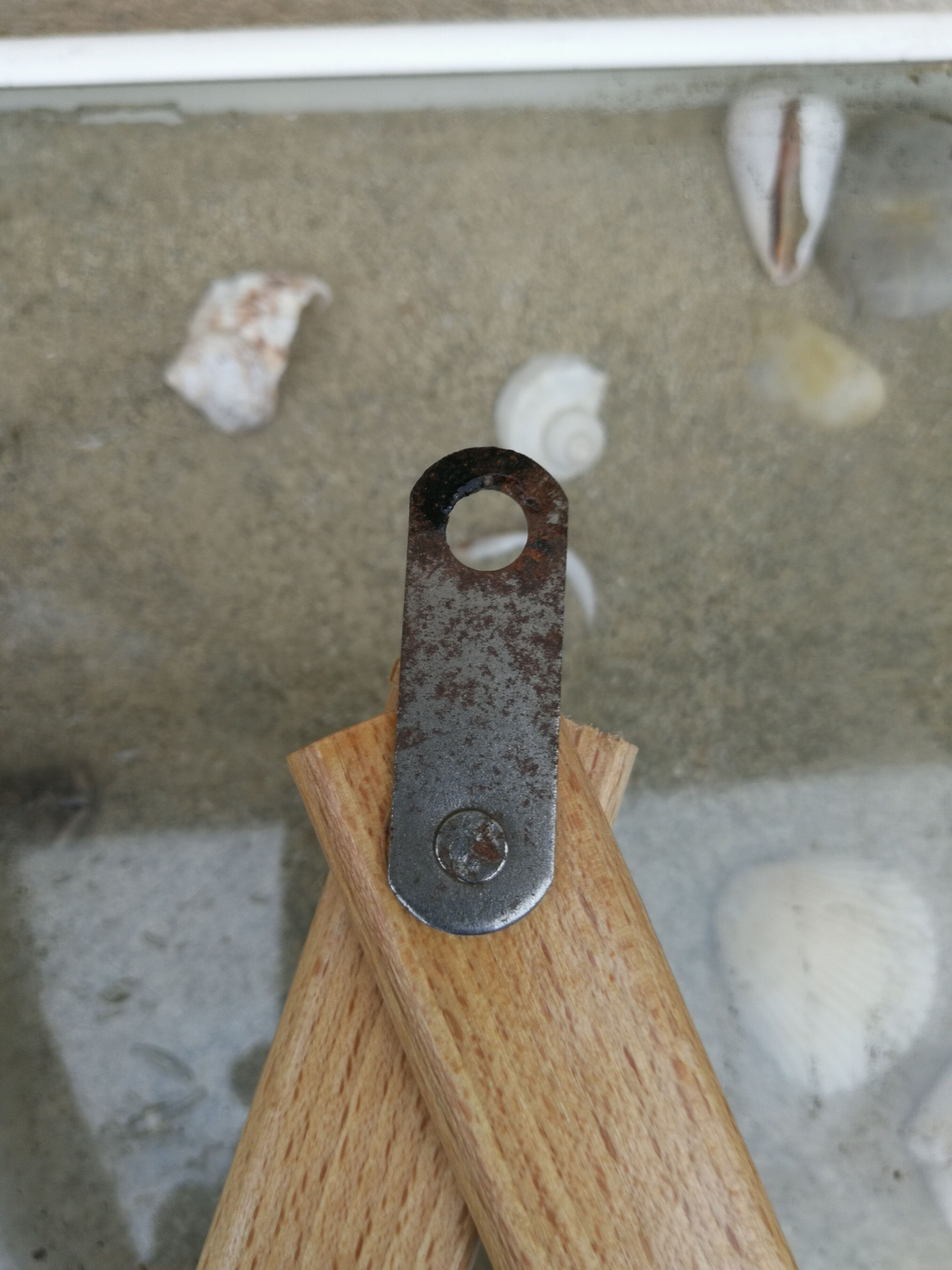 Vintage wooden wall coat rack