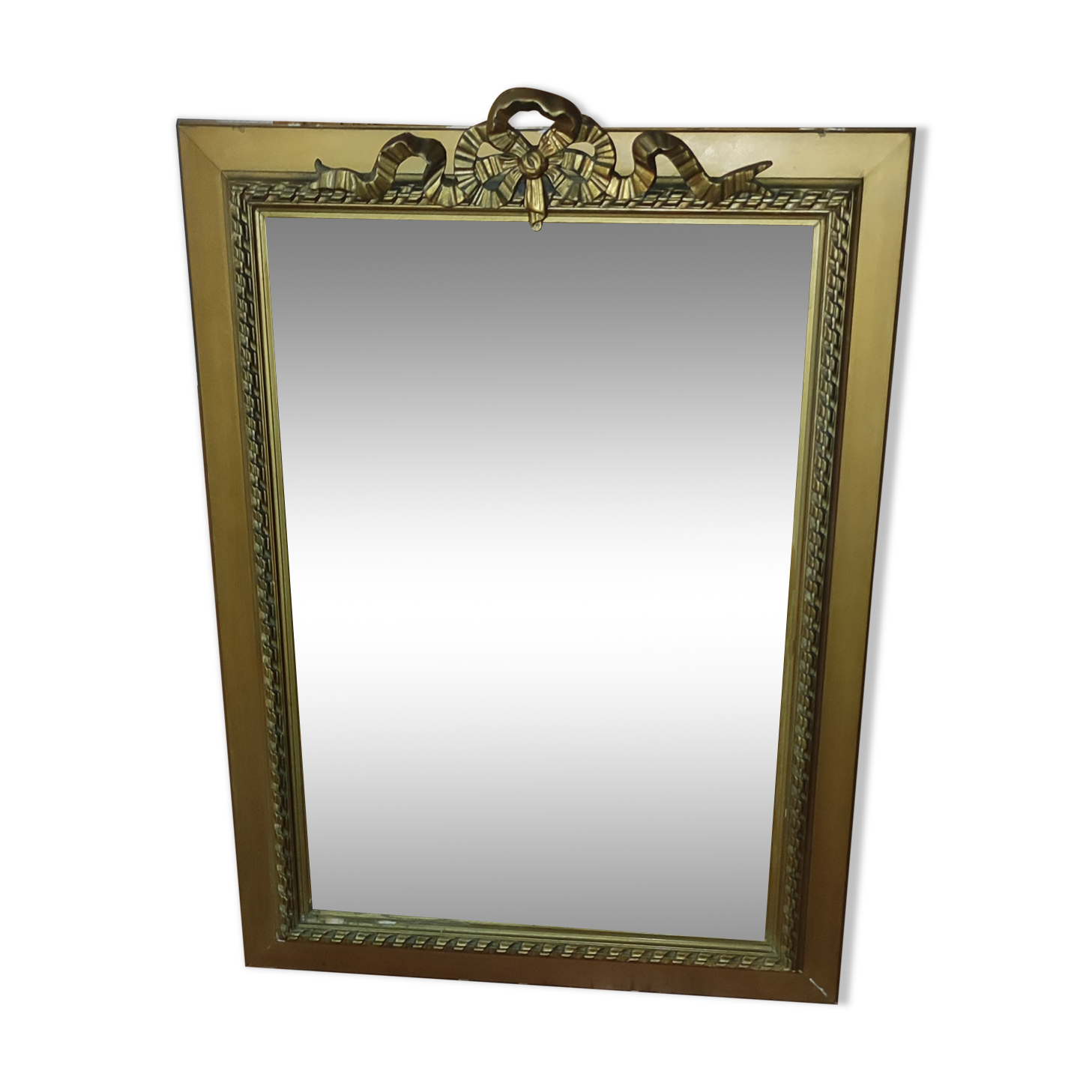 Old Large golden mirror/knot decoration 76x102cm