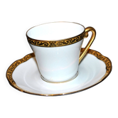 Tasse à café vintage en porcelaine de Limoges Royal Chapus, 1970