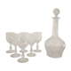 Carafe Baccarat et six verres assortis