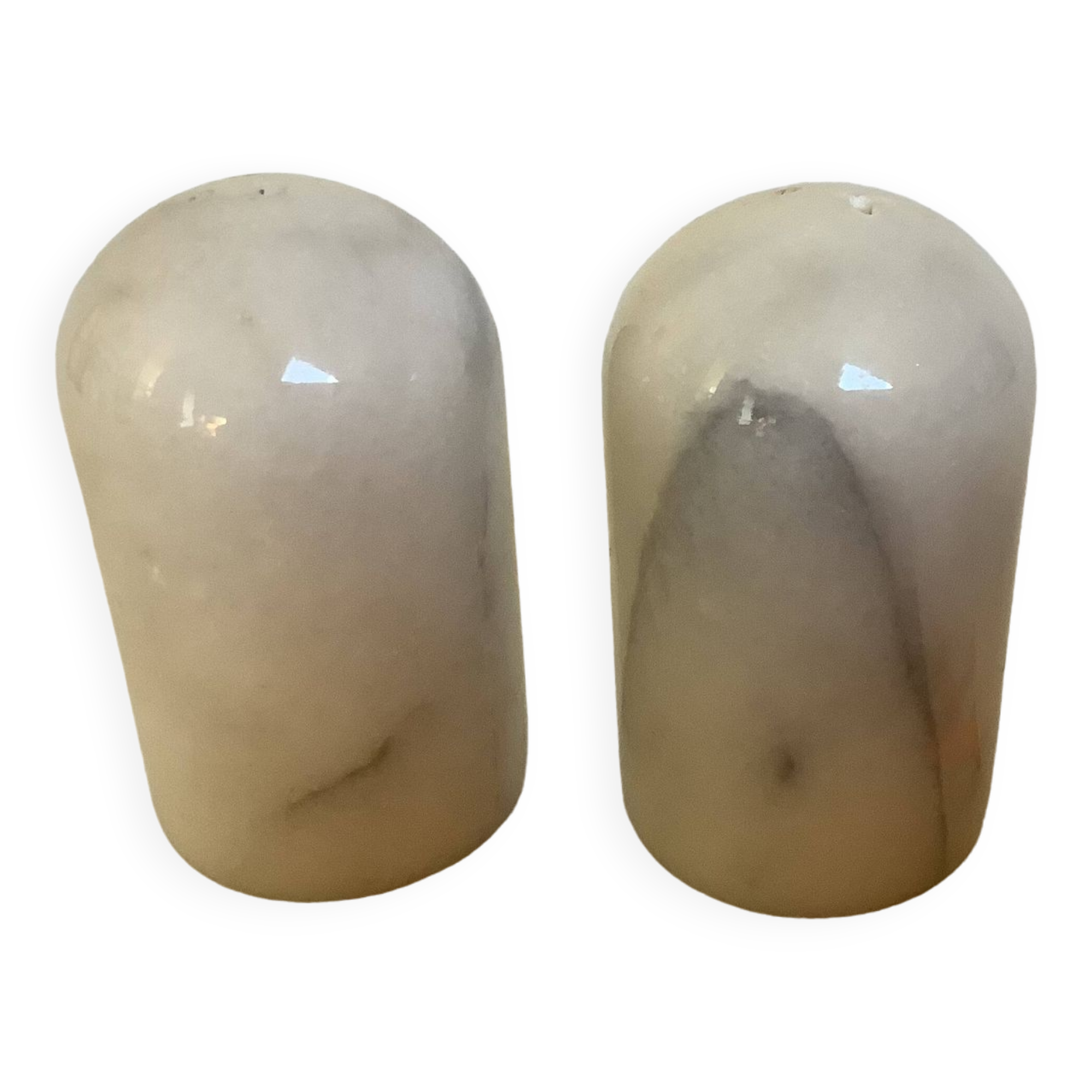 Salt and pepper in grey white marble K