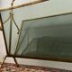 Porte-Revues en Laiton et Verre Faux Bambou style Maison Baguès, 1960s