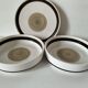 Set of three Niderviller plates, Chalet model, 1960s-70s.